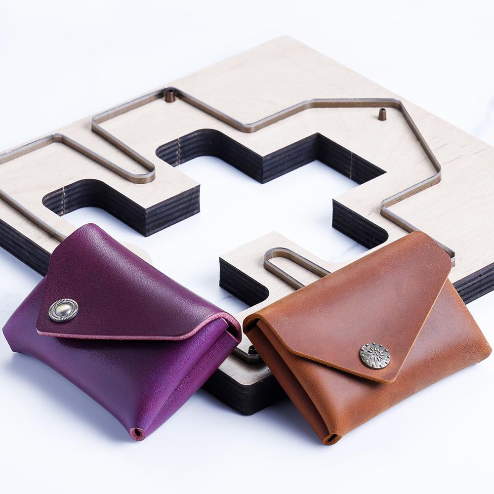 Double layer card bag knife mold Leather wallet cutting and cutting knife mold DIY leather cutting Japanese knife mold