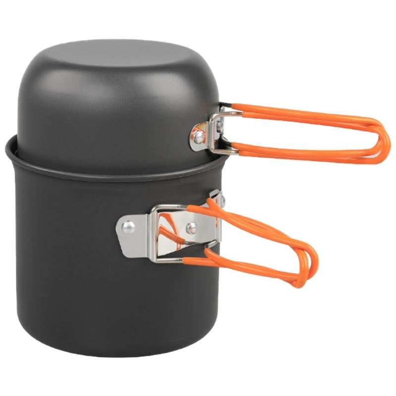 Camping Cookware Utensils Outdoor Picnics Camping Pots NonStick Pots Pans for Outdoor Cooking Backpacking Camping Hiking 1