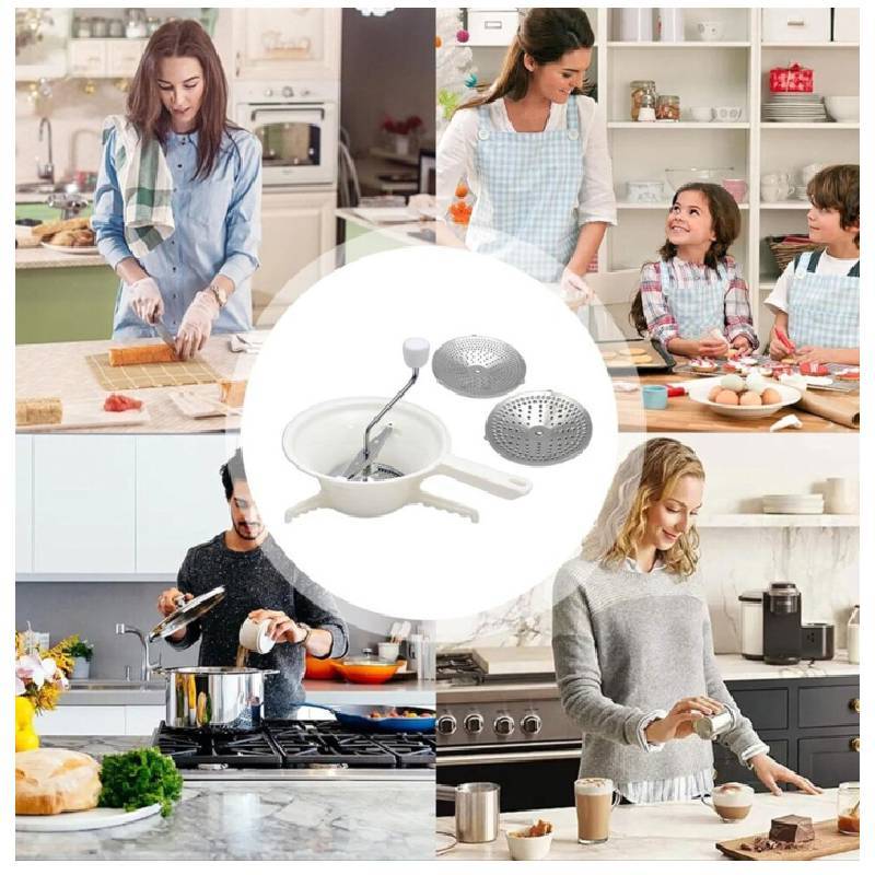 Modern Minimalist Multifunction Cheese And Vegetable Chopper With Three Discs Food Processor For Home Cooking