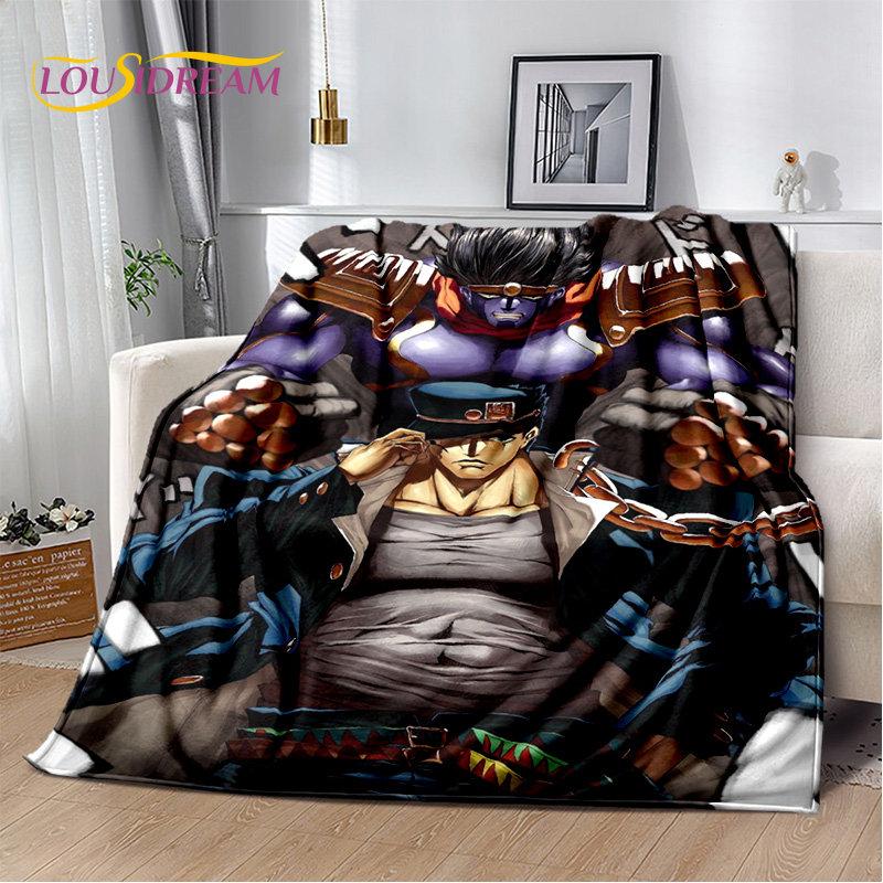 jojo's Bizarre Adventure Anime Soft Plush Blanket,Flannel Blanket Throw Blanket for Living Room Bedroom Bed Sofa Picnic Cover 3D