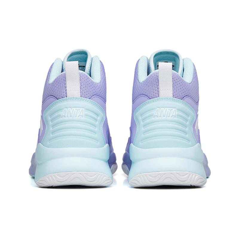 Anta Star Trail 4 Basketball Shoes Men's High Top Light Purple/Glacier Blue Sneakers 112221632S-2