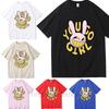 Anime The Amazing Digital Circus Jax Merchandise T-shirt Bunnnyy you go Girl Unisex T-shirt met korte mouwen Casual T-shirt Zomermode