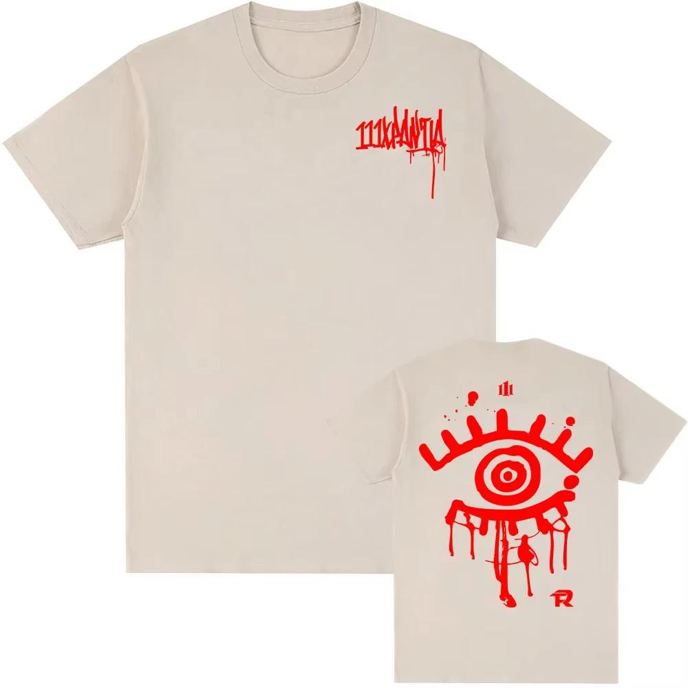 2025 Album 111XPANTIA Force Regida T-shirt Grunge Hip Hop Summer Men's Streetwear Cotton Shorts Casual T-shirt