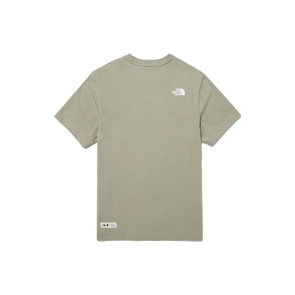 THE NORTH FACE T-Shirts Unisex Khaki Crew Neck Moderate NT7UP20A