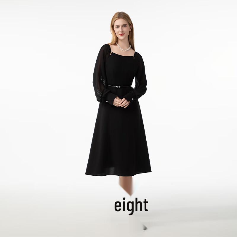 French Style Ruched Belt Organza A-Line Dress