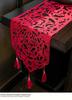 Chinese Wedding Table Runner with Tassels - Dragon & Phoenix Design