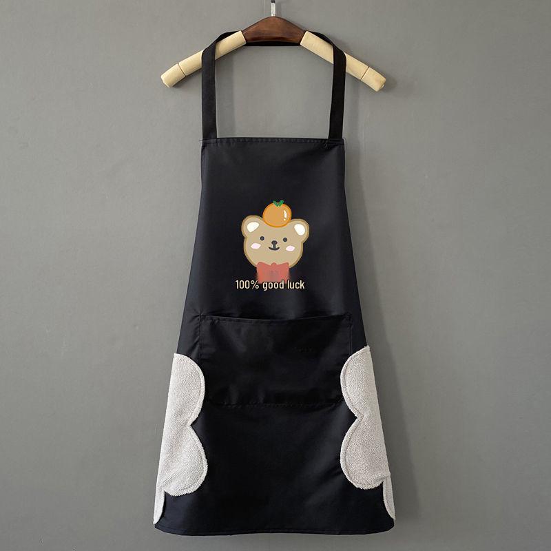 Waterproof Adult Half Apron - Oil-Proof, Dirty-Resistant, Wipable Kitchen Bib