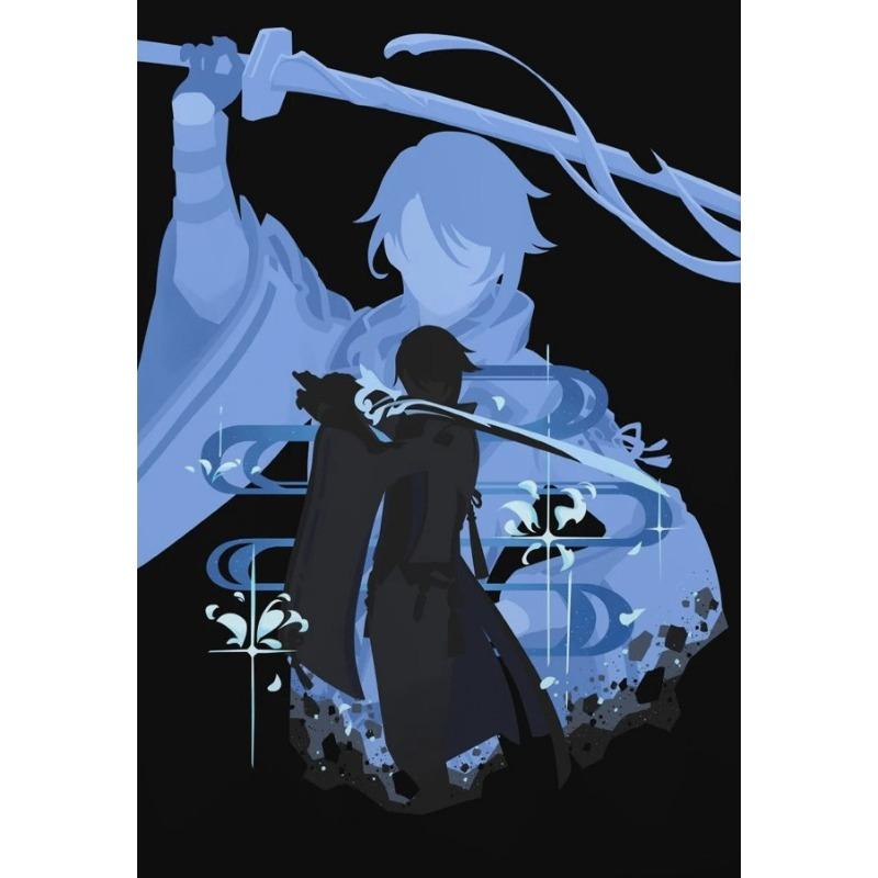 

Плакат Genshin Impact Игровой принт Настенное искусство Подарок для геймеров Персонажи Genshin Impact Эстетический декор Холст Картина Игровой принт 21cm×30cm NoFrame