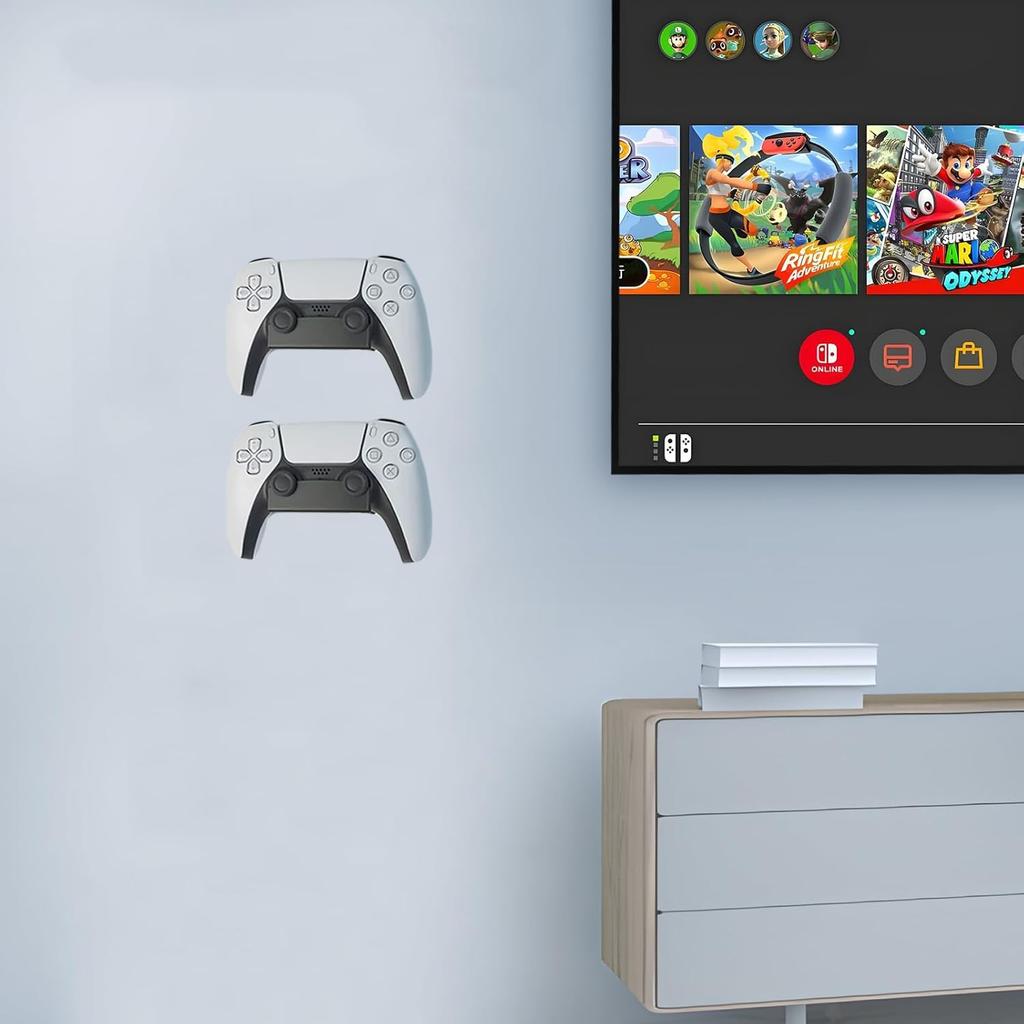 KAIXUANMAN Magnetic Controller Metal Controller Game Controller Storage Controller PS5 Gaming Black with 1 Holder, Storage, Rack, Stand, Rest,