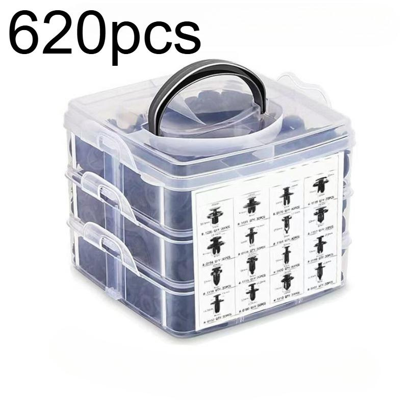620/650Pcs Car Fastener Clips Mixed Car Fasteners Door Trim Panel Auto Bumper Rivet Retainer Push Engine Cover Fender Clip