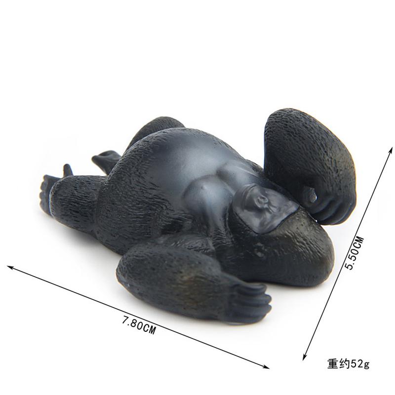 Niedliches Tier, schlafende Tierpuppe, Zoo-Korkfigur, Kühlschrankaufkleber