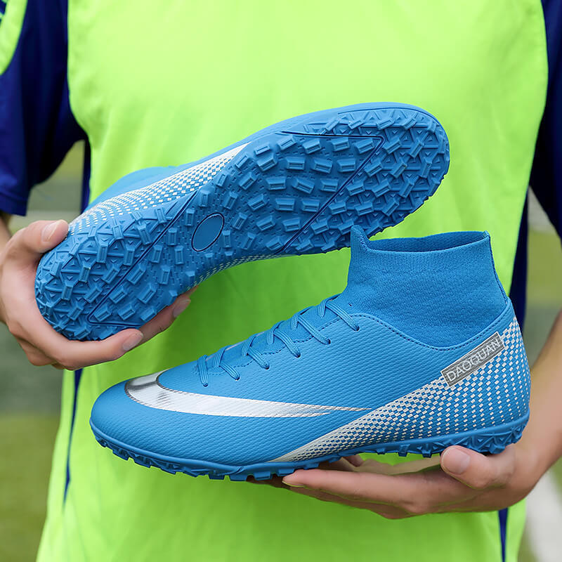 2025 new high-top football shoes AG long nails TF broken nails youth men's and women's shoes training competition sports shoes