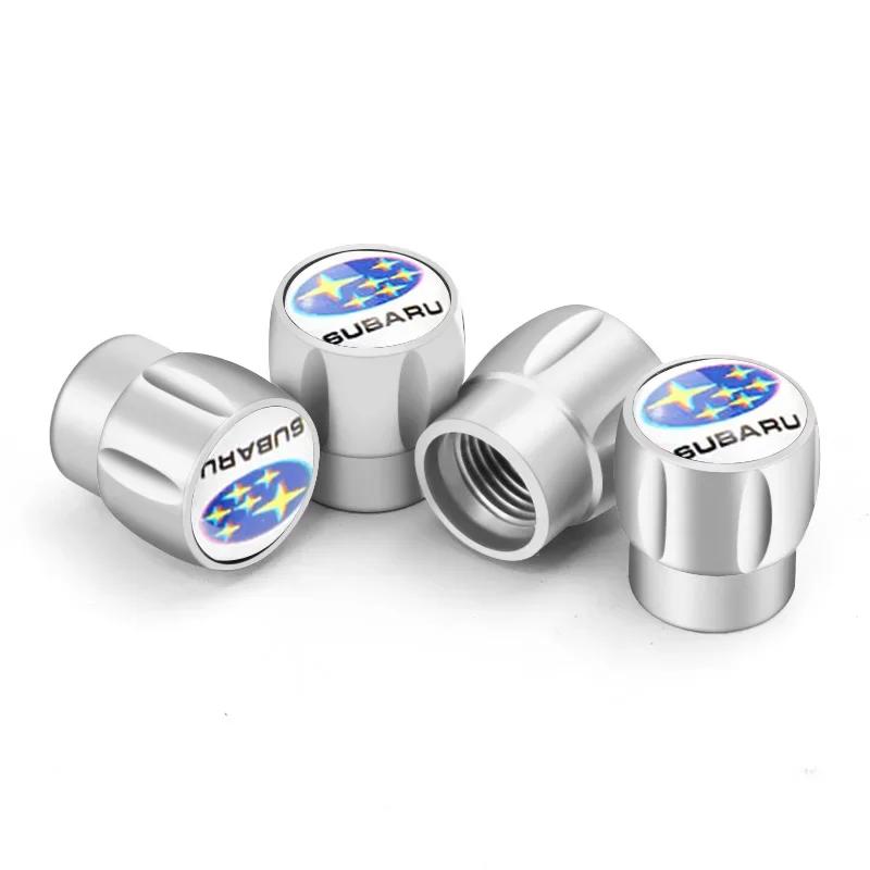 4PCS Car Tire Valve Caps Wheel Stem Air Covers Decoration for Subaru STI XV WRC WRX BRZ FORESTER IMPREZA LEGACY OUTBACK Y17