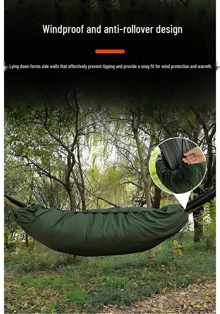 Lightweight Double Sleeping Bag Hammock: Portable, Cold-Protective, Warm Quilt for Outdoor Camping