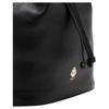 Bally Logo Kordelzugverschluss Beuteltasche Leder Umhängetasche Damen Taschen Schwarz 6312074