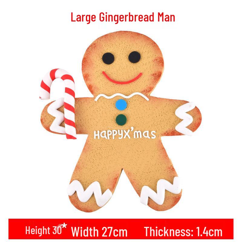 Gingerbread Man Christmas Ornaments & Photography Props for Tree & Window Decor, Children's Gifts