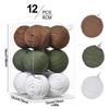 Christmas Tree Ball Ornaments 12 Pieces Cotton Rope Handmade Rustic Decor Christmas Tree Ornaments Set For Bathroom Home Winter