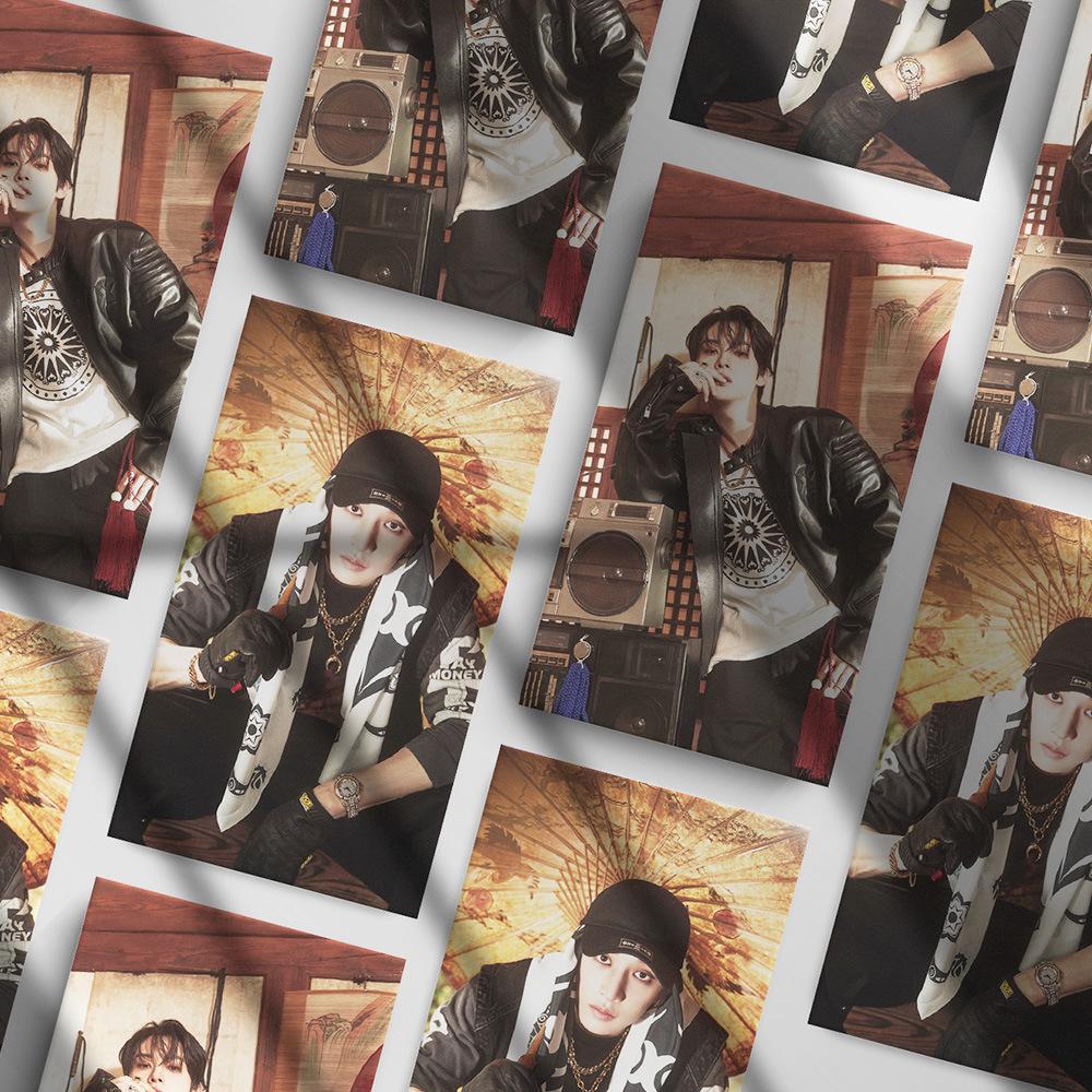 55Pcs New Stray Kids Collection Card Holder (Hop) Support Lomo Card Skzoo Kpop Skid Collection Postcard Small Card