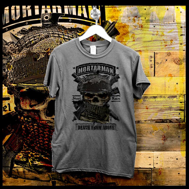 

Military Infantry Mortarman WW2 Helmet Combat Arms Battle Combat Quote Unisex T-Shirt XXXXL