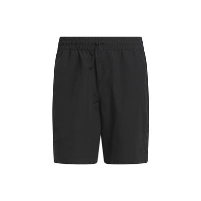 adidas Originals Skateboarding Water-Repellent Solid Color Elastic Waist Straight-Leg Shorts Unisex Bottoms Black HS3016