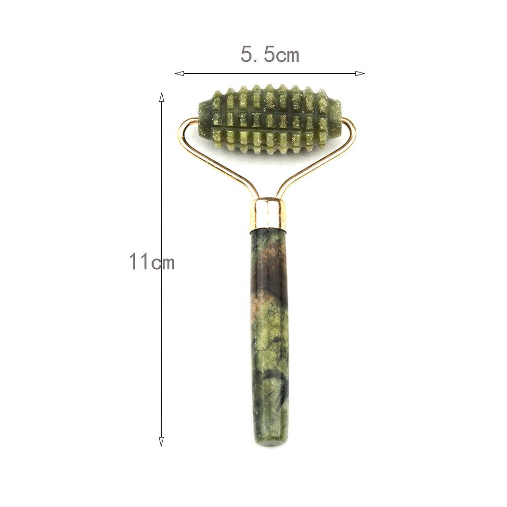 Jade Gua Sha Facial & Body Roller Massager for Full Meridian Scraping Massage.