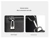 Women's Genuine Leather Lychee Pattern Shoulder Crossbody Bag - Versatile Small Square Design