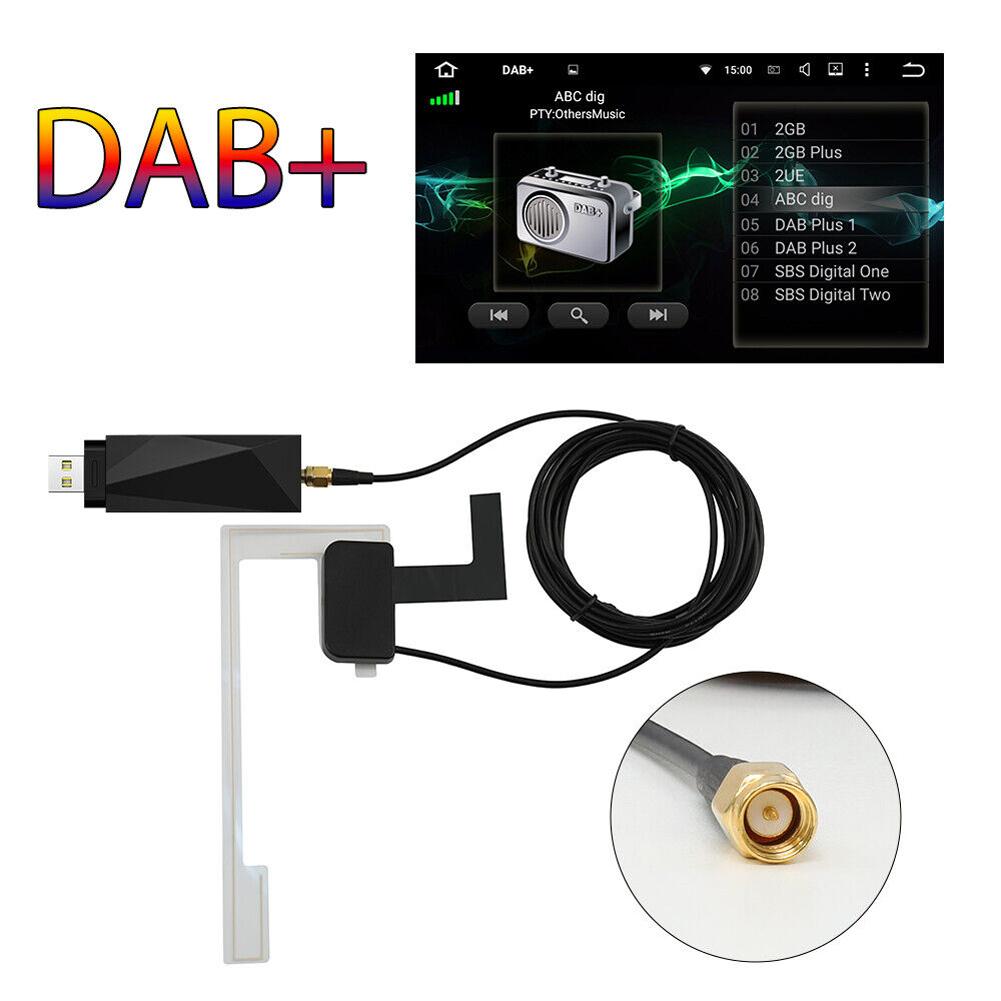DAB+ Digital Radio Tuner USB 5V USB Dongle Receiver 170-240MHz Car Audio Adapter FM Transmitter Box for Android 5.1 Above Car
