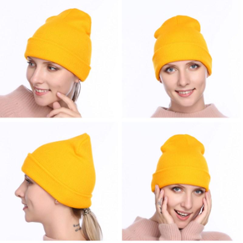 Classic Multiple Color Beanie New Hot Winter Hats For Women & Men Knitted Solid Autumn Bonnet Cap