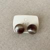 Unique Design Sense Resin Smudged Cat Eye Stud Earrings Women'S Niche Personality Fashion Commuter Versatile Earrings
