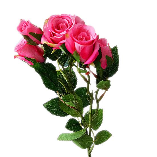 Faux Roses Lifelike Reusable Smooth Beautiful Silk Fake Flower for Kitchen