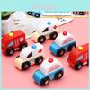 Wooden Emergency Vehicle Toy For Toddlers With Sliding Function For Early Learning And Parentchild Interaction