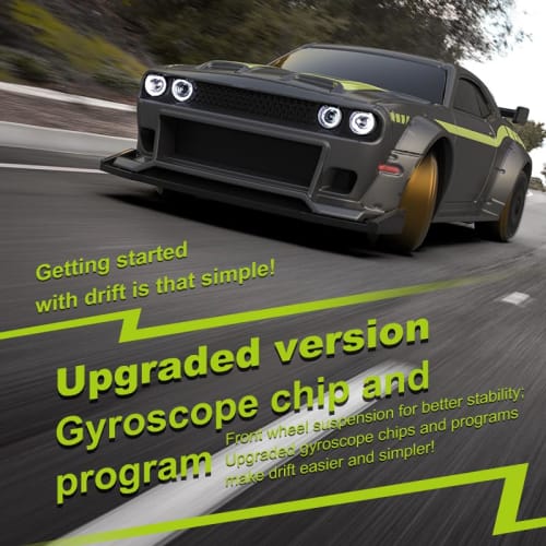 Turbo Racing C65 1:76 Drift Car, Turbo Racing 1/76 Scale Mini RC Car, 30 Minutes of Continuous Drifting, 2.4GHz Radio Controlled Toy Car with Proporti