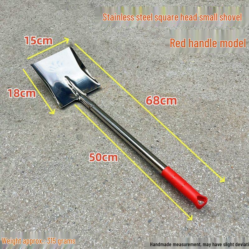 Long-Handled Stainless Steel Shovel: Versatile for Gardening, Coal Ash, Fire, Agriculture, and Pet Waste