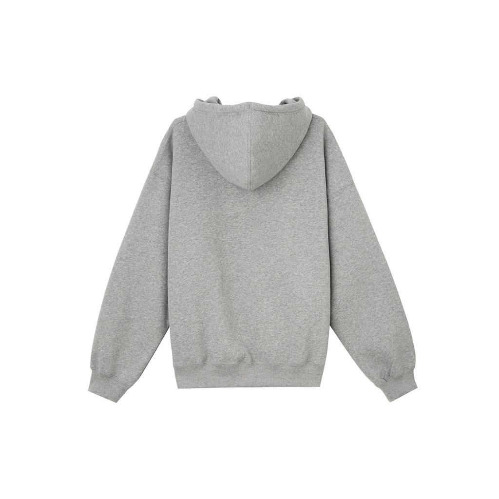 Jordan Brooklyn Fleece Hooded Loose Comfortable Versatile Cardigan Sweatshirt Men Outerwear Carbon-Gray Sail-White IB7232091