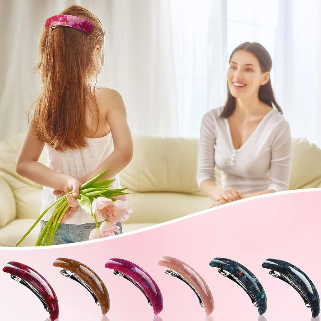 Fermaglio per Capelli Stiloso Oversize Trendy Clip Laterale Coda di Cavallo Dolce Semplice Trendy Dolce Realistico Foto Props