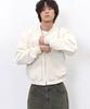 Blr Curved Line Flight Jacket Ivory
