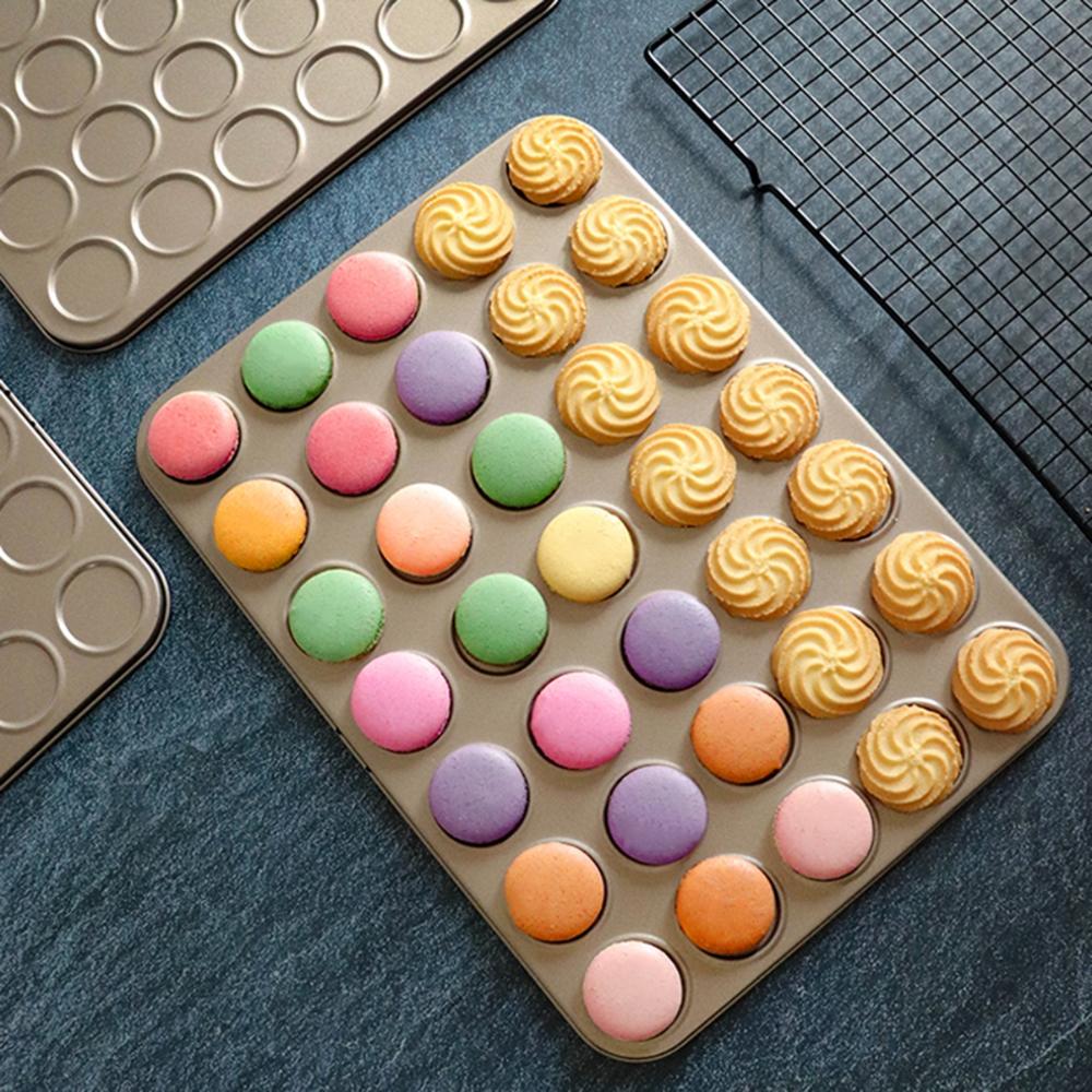 Pastry Oven Non-stick Kitchen Shallow Carbon Steel Biscuit Pad Cookie Sheet Macaron Pan Baking Tray