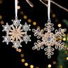 Shatterproof Acrylic Snowflakes Hanging Decorations For Indoor and Outdoor Christmas Displays