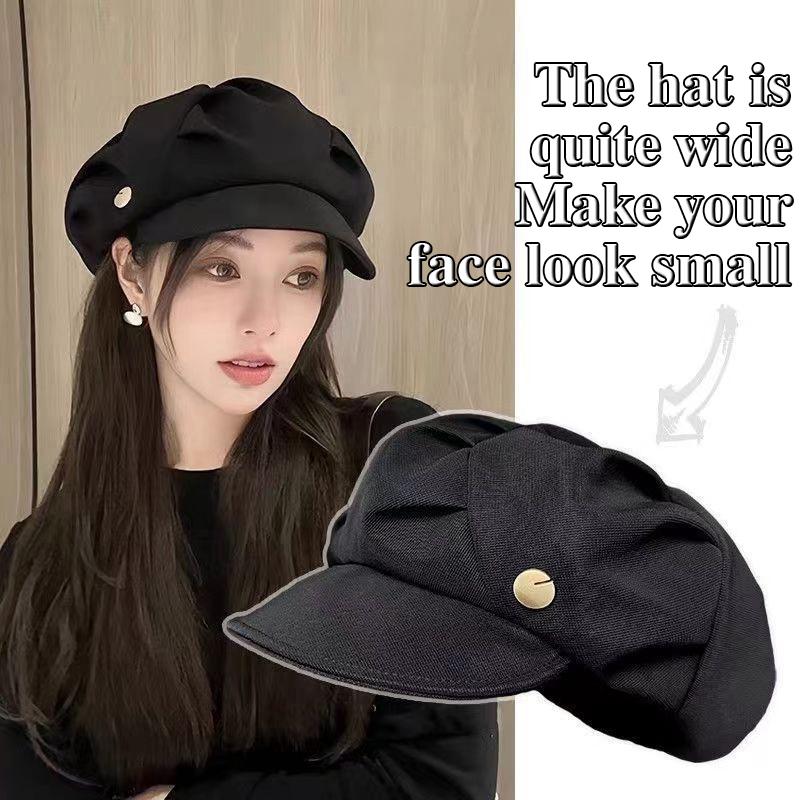 Autumn Winter Felt Beret Hats Women  French Painter Hat Girls Trendy Solid Color Berets Ladies Multicolored Flat Cap