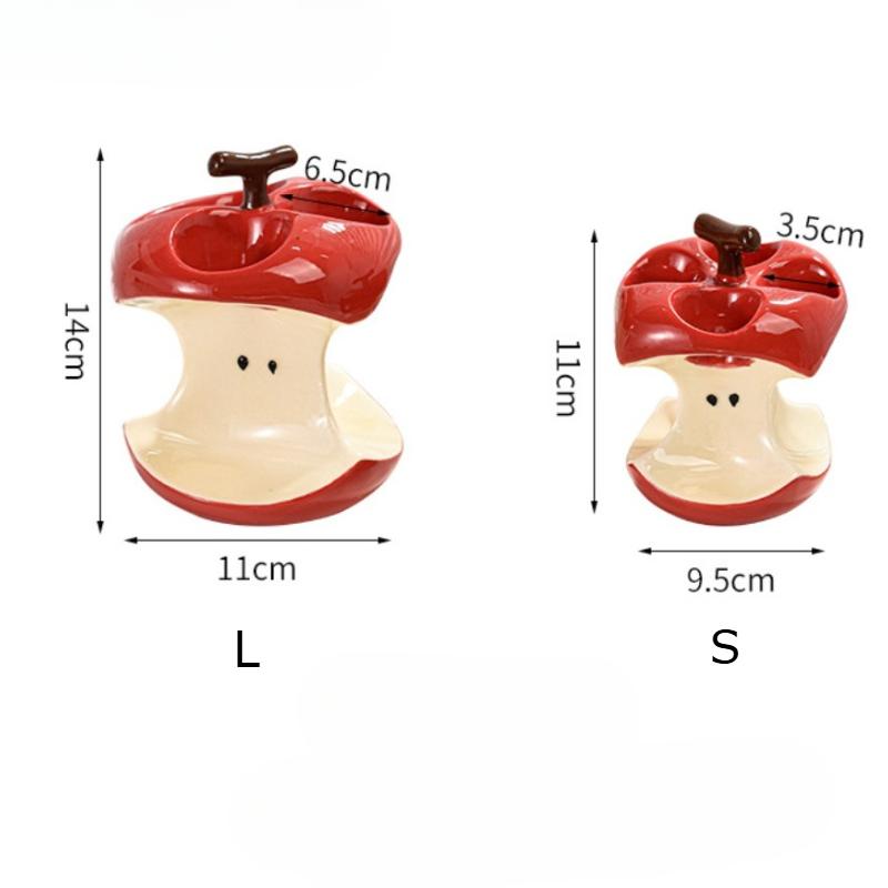 Creative Storage Rack Bracket Toothbrush Holder High Aesthetic Apple Electric , Ceramic Base, Bathroom Toothpaste, Toiletries