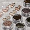 Titanium Magic Mirror Nail Powder In Rose Gold & Silver - High-Gloss Electroplated Glitter