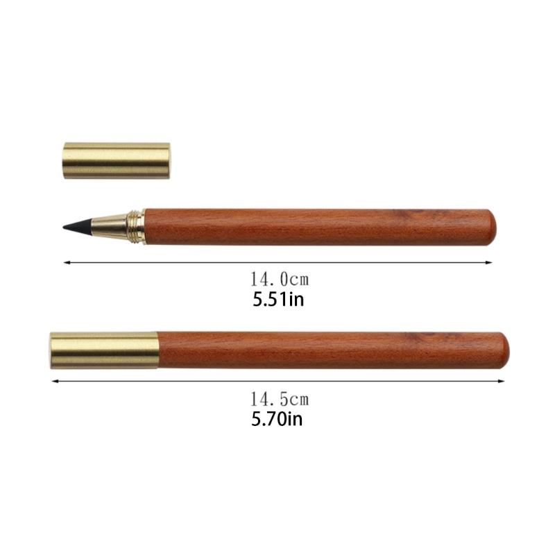 Erasable Inkless Pen Wood Everlasting Pen Refillable Everlasting Pen No Sharpening Sketching Pencil for Writing Drawing
