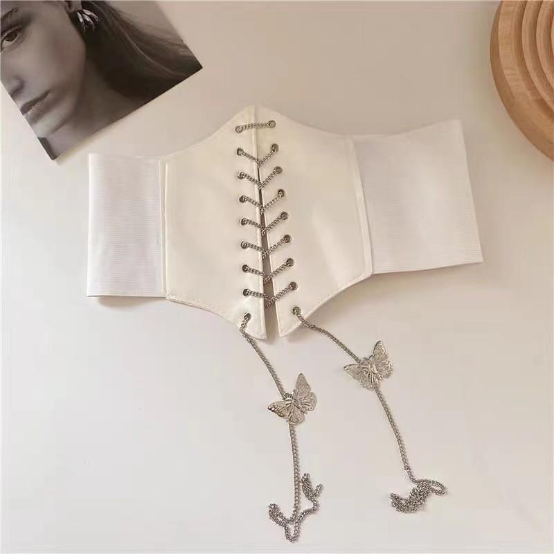 

A New Fashionable Wide Butterfly Chain Lace-up for Women, A Versatile Sweater, Skirt and Belt for Women 60-80cm