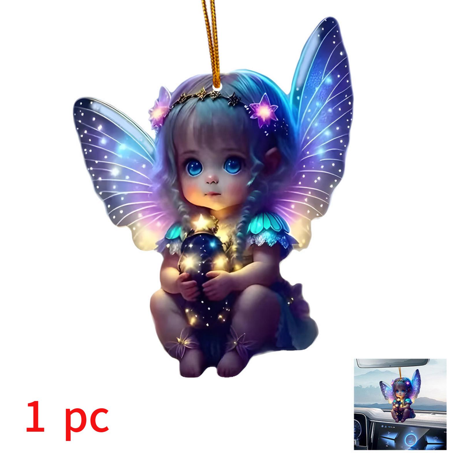 

1/5 шт. Акриловое украшение для подвески автомобиля, милый брелок в виде эльфа, подвесные рюкзаки, для дома, праздничной вечеринки, подарка и декора, рождественская елка, подвесной подарок