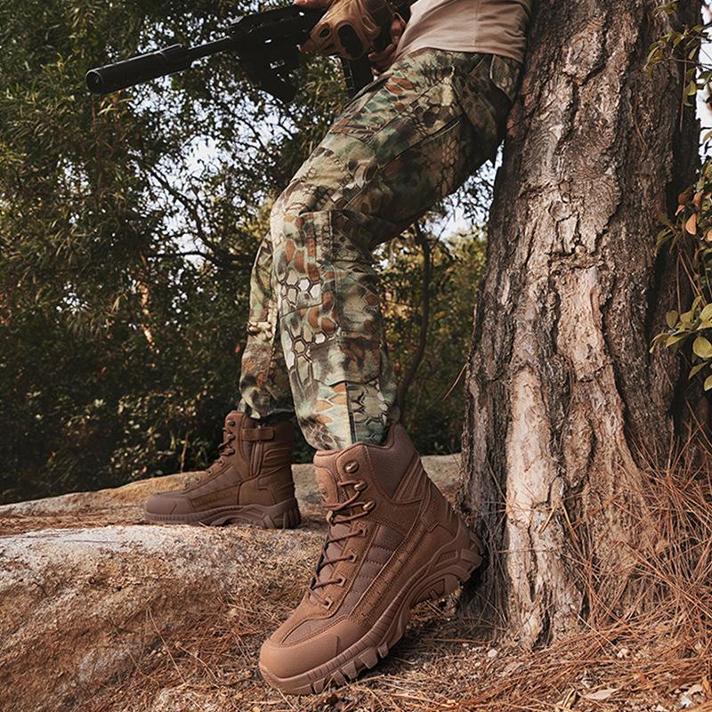 Outdoor Mountaineering Camping Battlefield Military Boots Large Size Special Forces Trekking Expedition Rescue Combat Boots Desert Boots