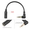 3.5mm Auditory Extension Cord with 90 Degree Right Angled Plug for External Microphone Use Adapter Cord