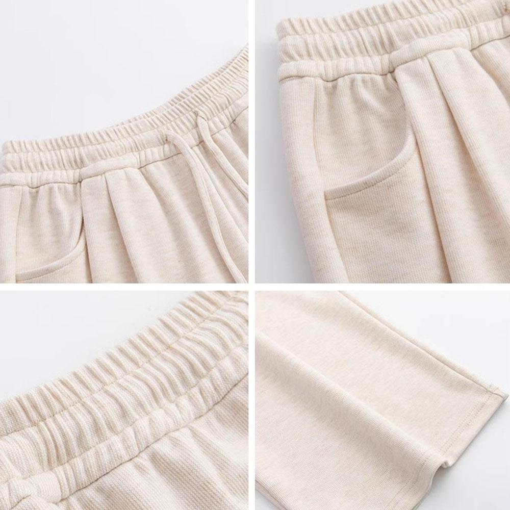 Damen Frühling Herbst Y2K Kleidung Dicker Strick Hohe Taille Baggy Casual Hosen Hosen Für Frauen Jogginghose