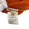 Hermes Gorro de Cashmere com Marca H Laranja Cashmere Feminino Usado