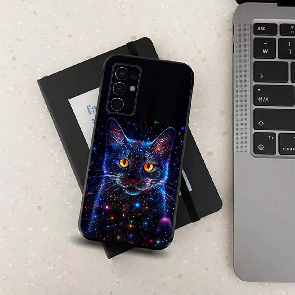 Colorful Art Animals Phone Case For Samsung Galaxy A13,A21s,A22,A31,A32,A52,A53,A71,A80,Soft Black Shell