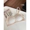 Womens Colorful Dot Print Wireless Comfort Bra